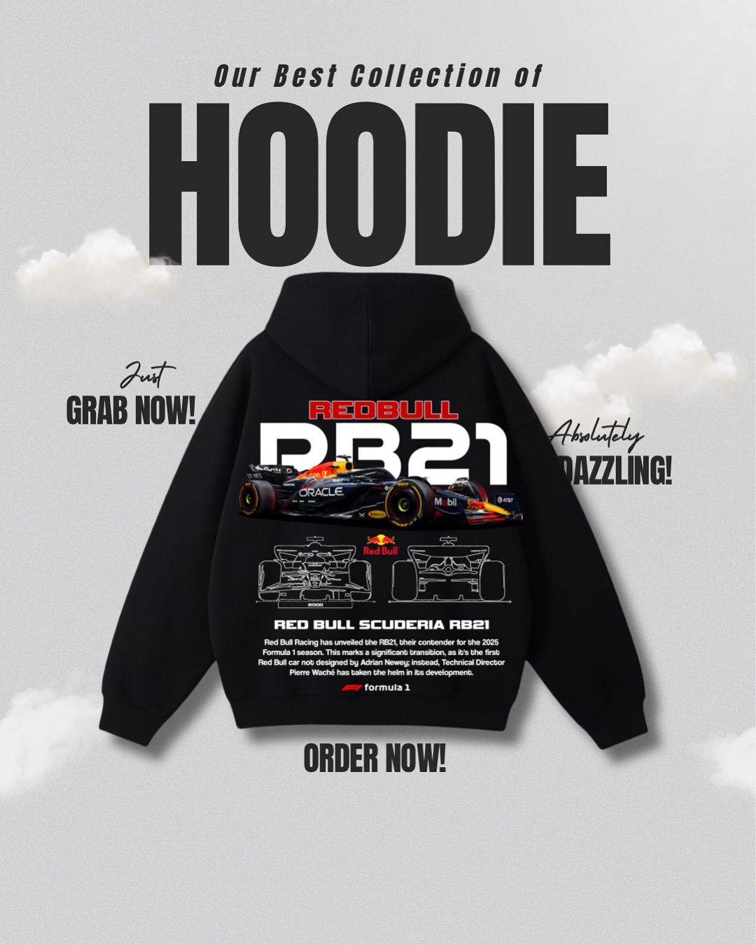 Redbull Formula 1 Hoddies