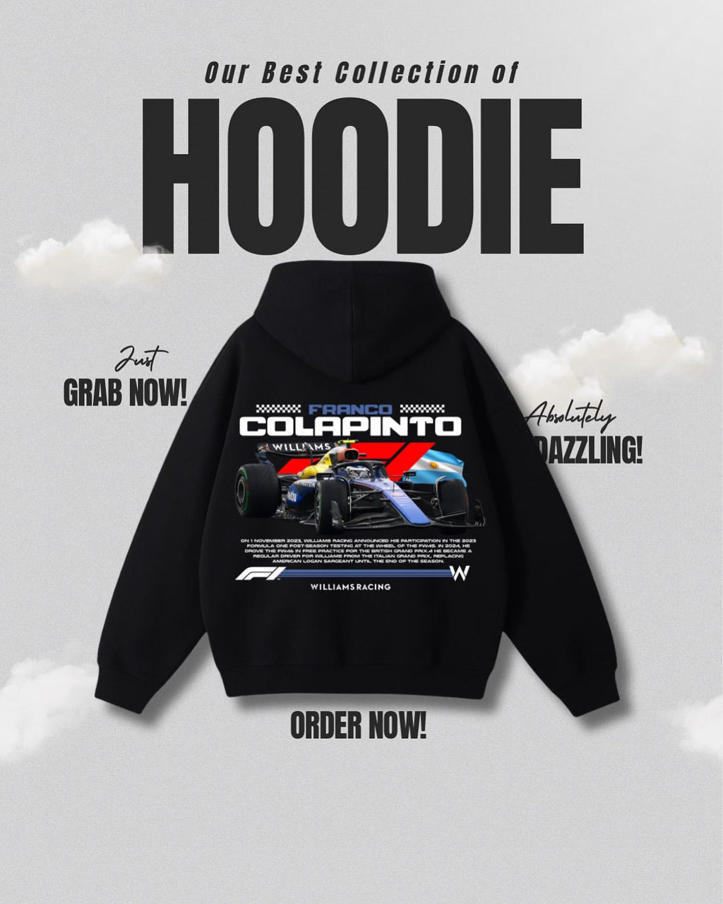 Franco Colapinto Williams Racing Hoodie