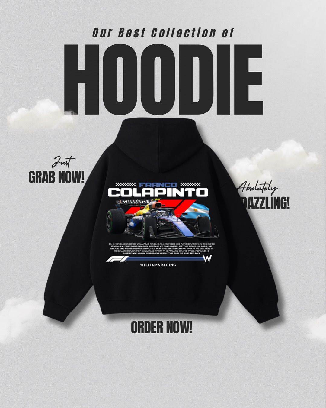 Franco Colapinto Williams Racing Hoodie